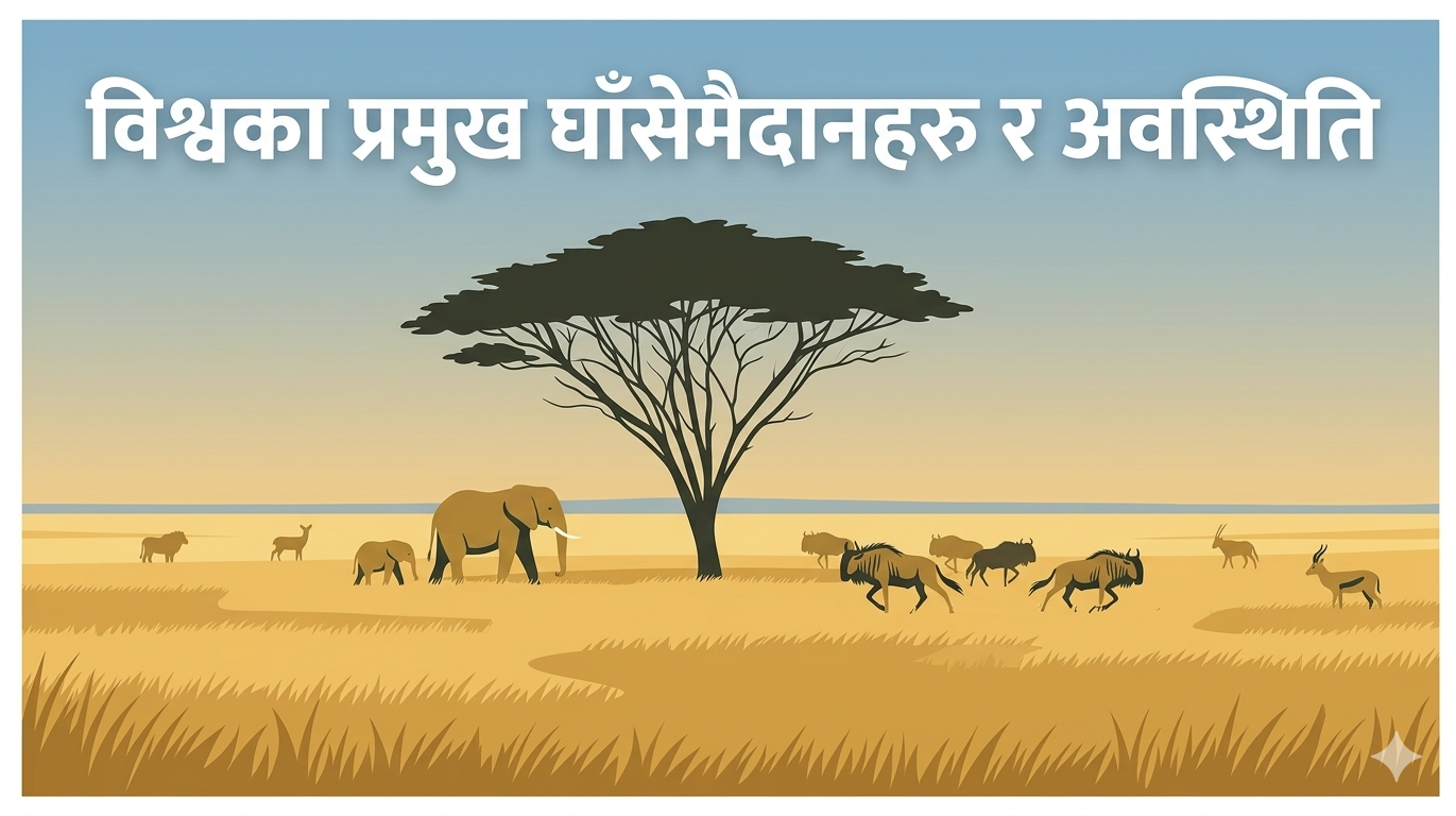 Major grasslands of the world and their locations