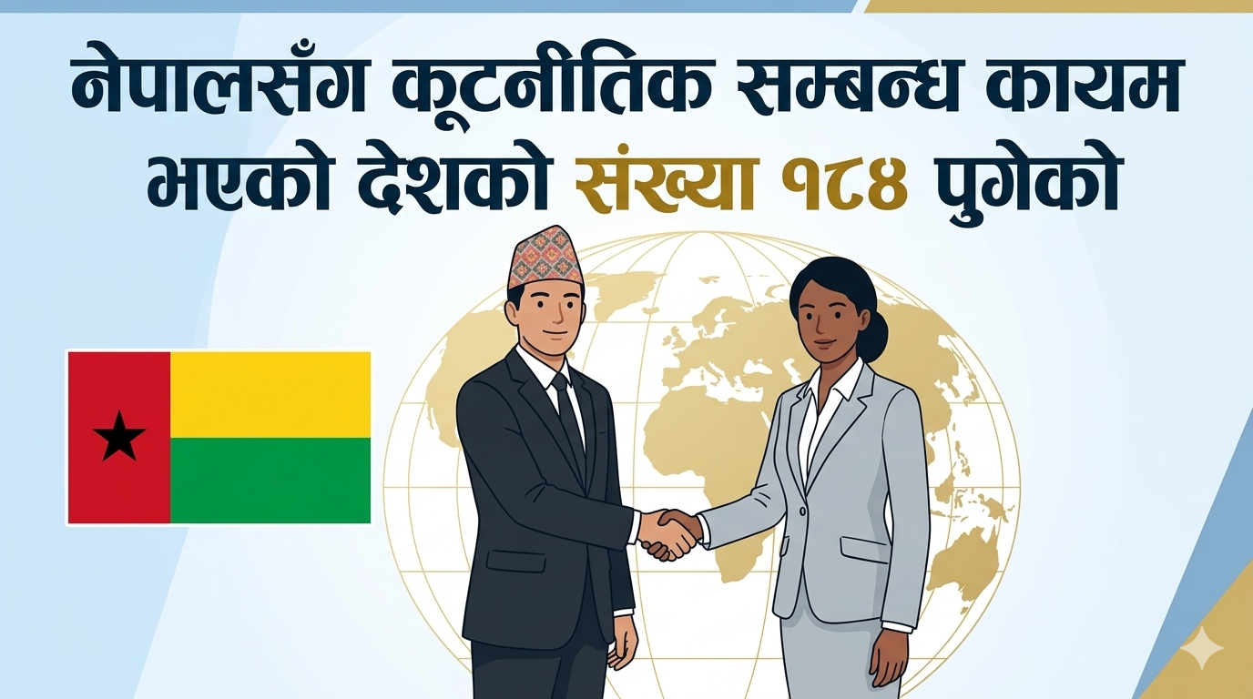 The number of countries with which Nepal has established diplomatic relations has reached 184.