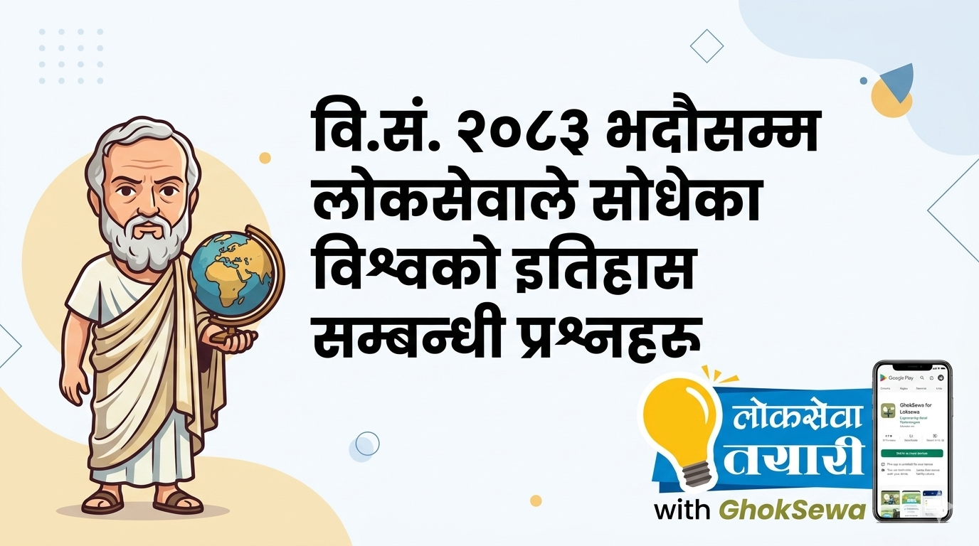 World History Questions Asked by Public Service Commission till Bhadra 2083 BS