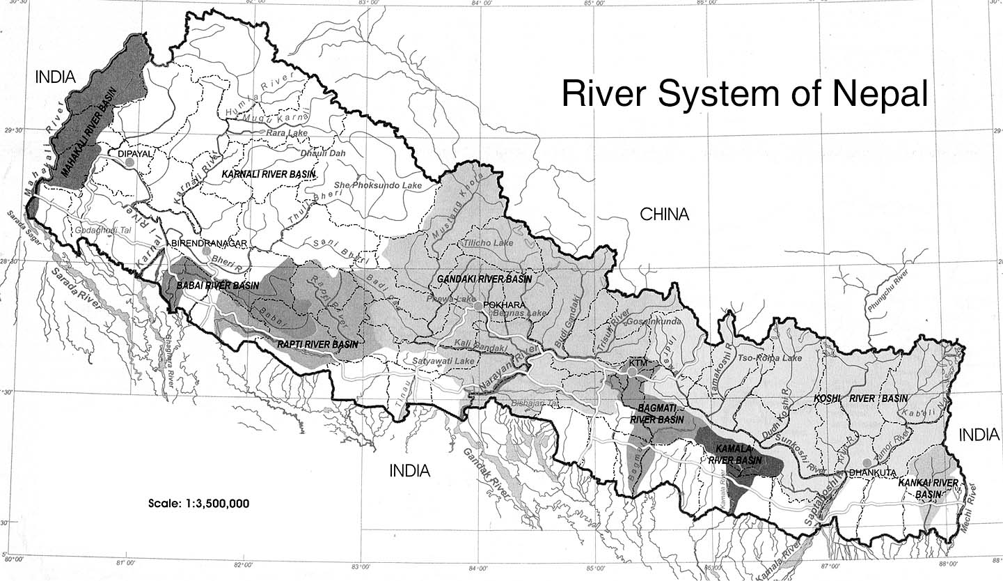 Division of Nepal based on rivers